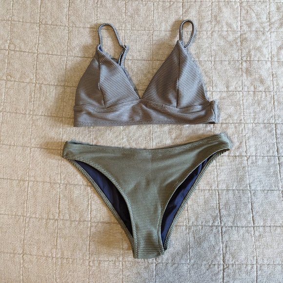 Cupshe Swim Cupshe Bikini Set Triangle Two Piece Swimsuit Poshmark